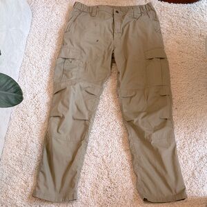 Men's khaki Cargo Pants 36/32 vertx phantom ops tactical double reinforced knee